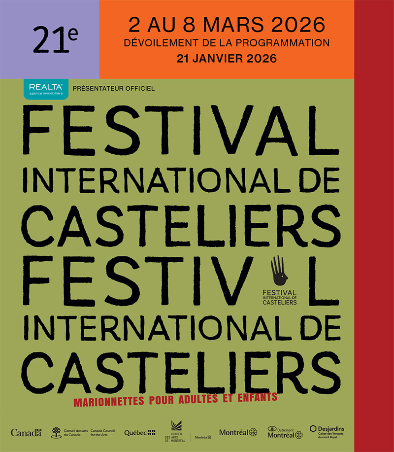 festival de Casteliers - 2 au 8 mars 2026 - Marionnettes pour adultes et enfants